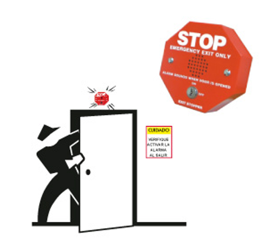 Alarma para puerta de emergencia STI Exit Stopper
